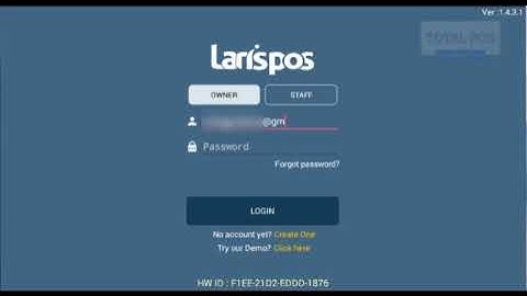 Demo Program - Cara Login ke Aplikasi Kasir Restoran - Laris POS