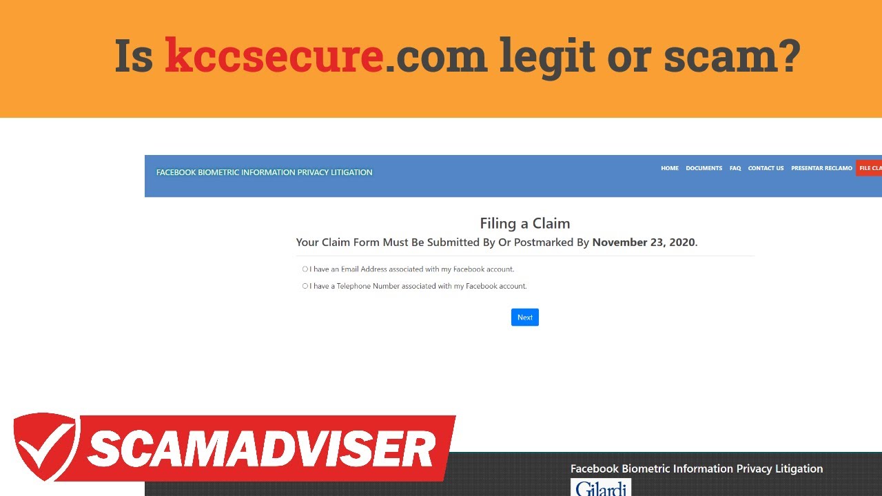 legit or scam? Is it safe to file a claim in Facebook