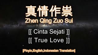 Zhen Qing Zuo Sui 真情作祟 Cinta Sejati/ True Love Pinyin,English,Indonesian Translation