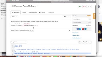 LeetCode 152 | Maximum Product Subarray