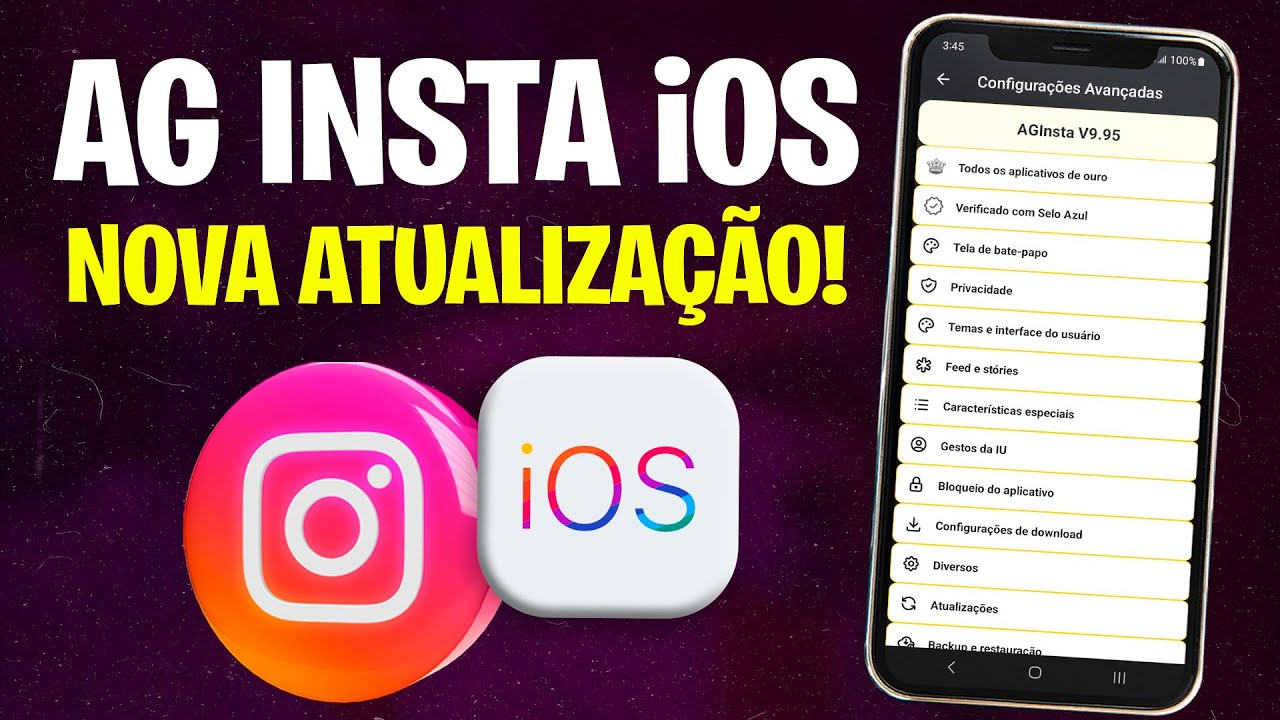 🔥NOVO INSTA MOD iOS ATUALIZADO COM VÁRIAS FUNÇÕES INCRÍVEIS (EM ...
