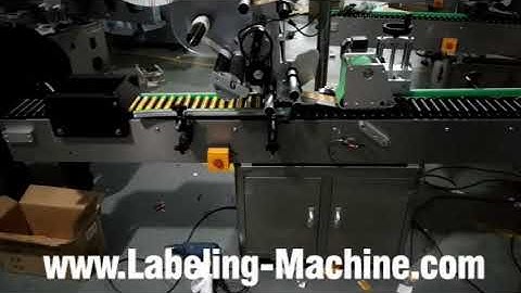 Ham roller conveyor feeding automatic horizontal labeling machine label applicator line