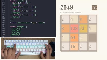 ASMR Programming - JavaScript 2048 Game - No Talking