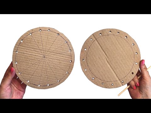 DIY Recycled Wicker Basket | Paper crafts | From cardboard and newspapers