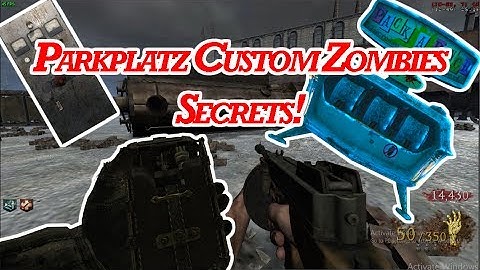 COD WAW Custom Zombies: ParkPlatz Secrets! (Buildable Power Switch, Secret Door, Hacker and PAP!)