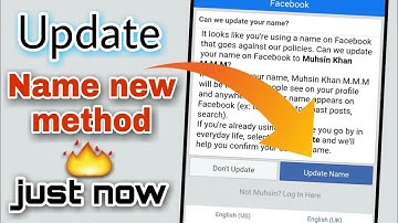 How To Send Facebook Account To update name | Update Name new Trick |Send Your FB ID On Update Name