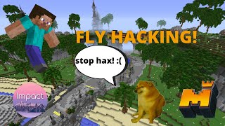 Fly hacking in mineplex gladiator cuz im bored :p
