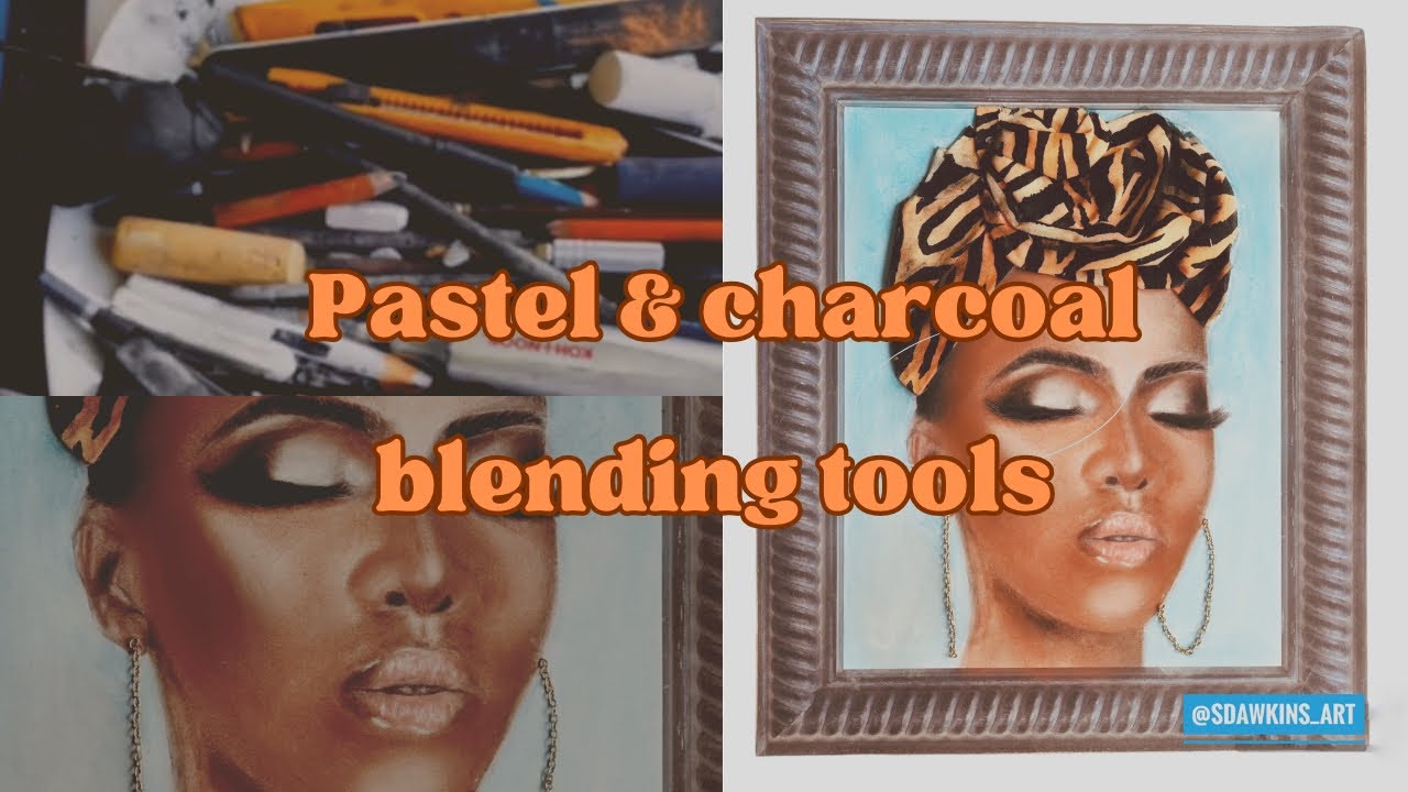 How to blend charcoal & pastel? - YouTube