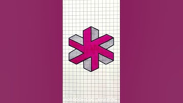 Grid Paper Magic: Unleashing 3D Artistry ✍🏻 #shortvideo #shorts #drawing #art #3d