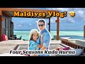 Maldives Vlog | Four Seasons Kuda Huraa| Sunrise beach bungalow | Water Villa | Luxury