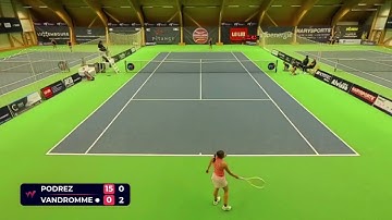 Veronika Podrez (UKR) vs Jeline Vandromme [WC] (BEL) // 1-6 4-6 // W75 Petange // 1st Round