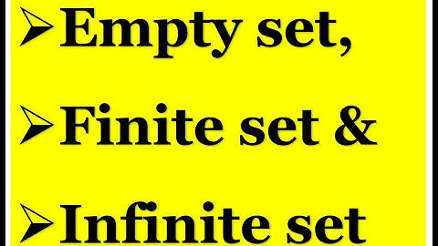 Empty set, Finite set and Infinite set@mathT_21​