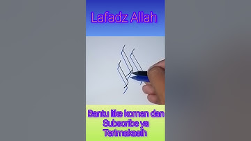 TUTORIAL MENULIS KALIGRAFI LAFADZ ALLAH DENGAN MENGGUNAKAN DUA SPIDOL