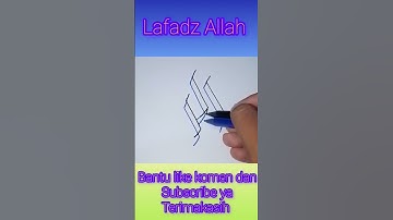 TUTORIAL MENULIS KALIGRAFI LAFADZ ALLAH DENGAN MENGGUNAKAN DUA SPIDOL
