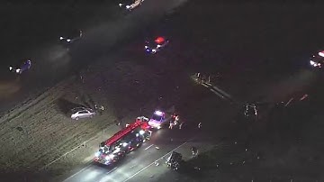 Multiple people injured in multiple-vehicle crash on Highway 90