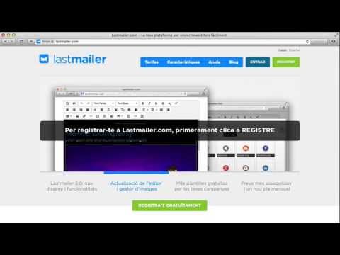 Vídeo: Com Registrar Un Butlletí Per Correu Electrònic