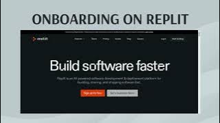 Onboarding on Replit
