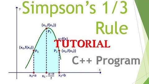 Simpsons 1/3 Rule C++ Program-[Tutorial]