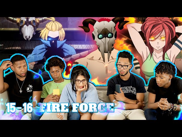 WAKANIM - 🔥 Fire Force S2 ▶️ Episode 15 :  At  Licht's signal, the rest of the 8th breaks into the Haijima compound, where  Vulcan and Maki confront an overpowered puppeteer.