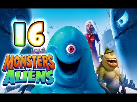 Monsters VS Aliens Walkthrough Part 16 (PS3, X360, Wii, PS2