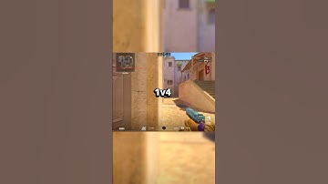 CS2 Mirage | Pistol Round 1v4 Clutch 🎯#cs2 #counterstrike2 #cs2clips