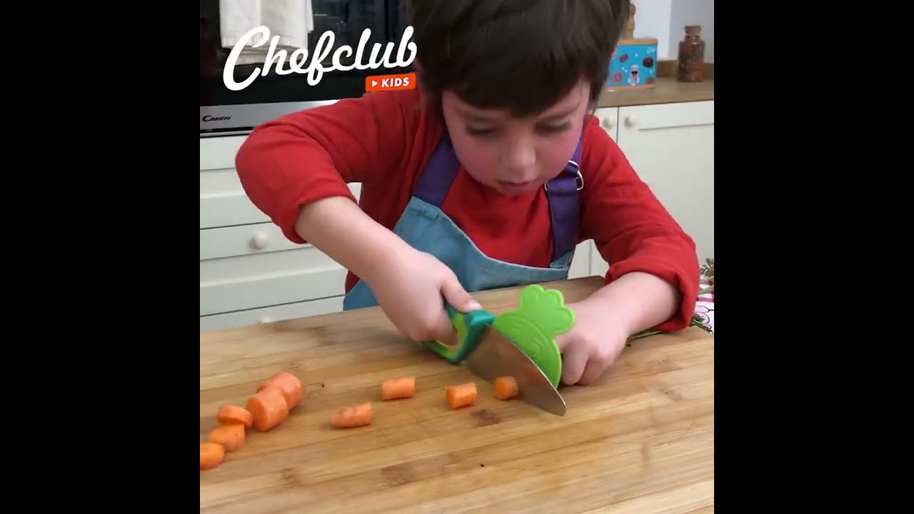 Le Couteau du chef Chefclub Kids Bleu & Rouge - L'Heure du Goûter