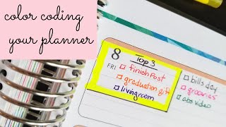 Color Coding Your Planner | Easy Tips to Get the RIGHT Tasks Done