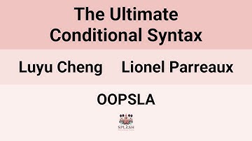 [OOPSLA24] The Ultimate Conditional Syntax