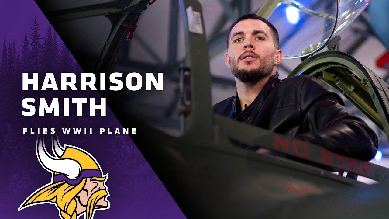 Harrison Smith Takes to The Air via 1944 B-25 Bomber | Minnesota Vikings