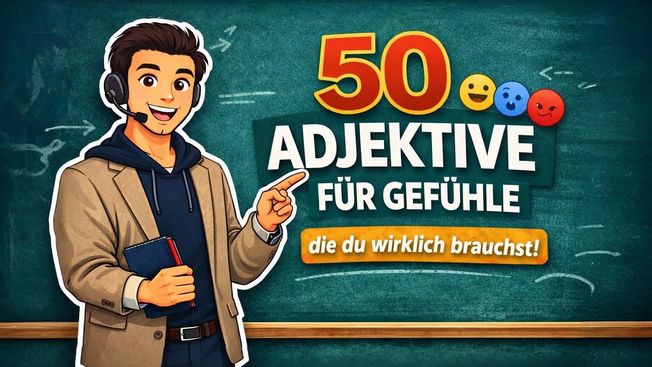 50 Adjektive für Gefühle, die du JETZT brauchst! | B1 ➜ B2