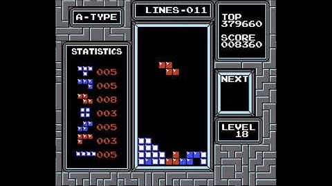 [NES Tetris] Hypertuck in Level 18