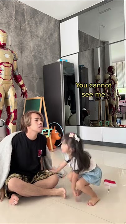 Invisible prank on my daughter 😨