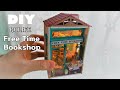 Diy miniature dollhouse kitds008 free time book shop  robotimeminiature minirose  