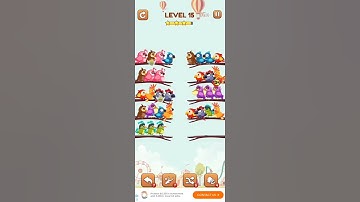 BIRD SORT 2 COLOR PUZZLE GAME 🐦 LEVEL 16