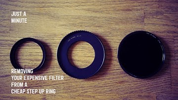 Removing Your Expensive Filter From A Cheap Step-Up Ring