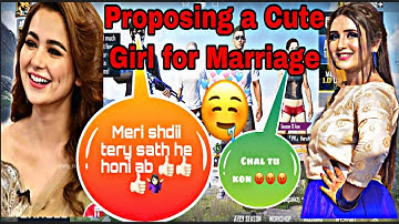 Joining random squad of girls 💃🏻 Same squad | Proposing a Cute Girl for Marriage 😍| DW HAMZA