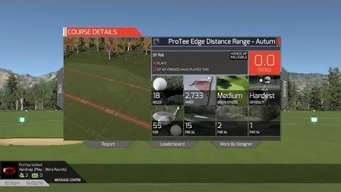 TGC How to load a driving range