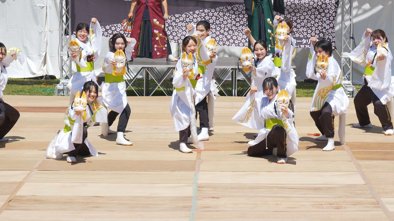 [4K] 太宰府まほろば衆 紅梅　黒崎よさこい祭り 2026 日曜日 (中央)
