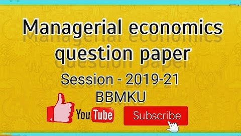 Managerial economics question paper pg(M.com)(sem-1)