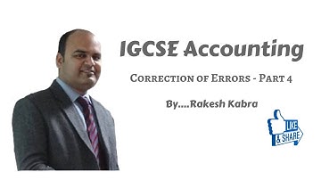 Correction of Errors Part 4