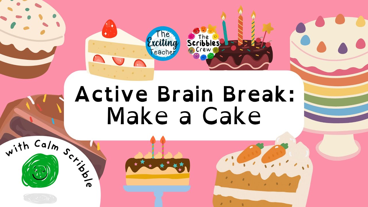Make a Cake | Scribbles Crew Brain Break for Kids | Immersive Interactive Warm Up for Children