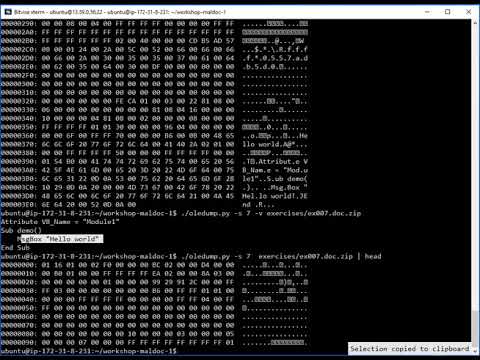 Analyzing Malicious Document with OLE Tools