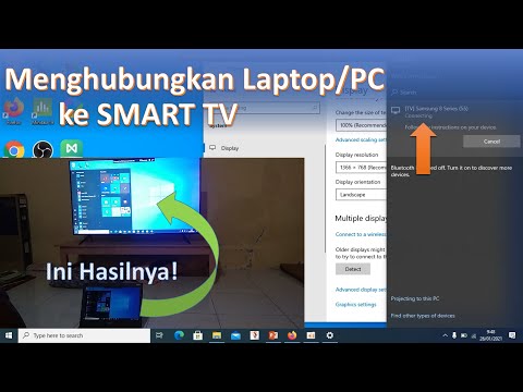 Video: Cara Menghubungkan Laptop Ke TV Melalui Wifi