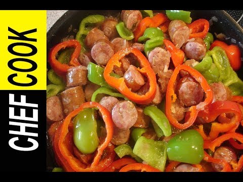 Βίντεο: Μαγειρική ζυμαρικά με πικάντικα λουκάνικα