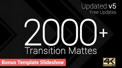 Ultimate Transition Mattes Pack - After Effects Template - Videohive