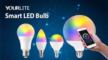 YOURLITE Wifi Tuya App Control E27 E14 Lamp Holder RGB Color Changing Smart LED bulbs