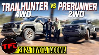 Here's How the 2WD 2024 Toyota Tacoma PreRunner Compares to the All-New 4WD Trailhunter!