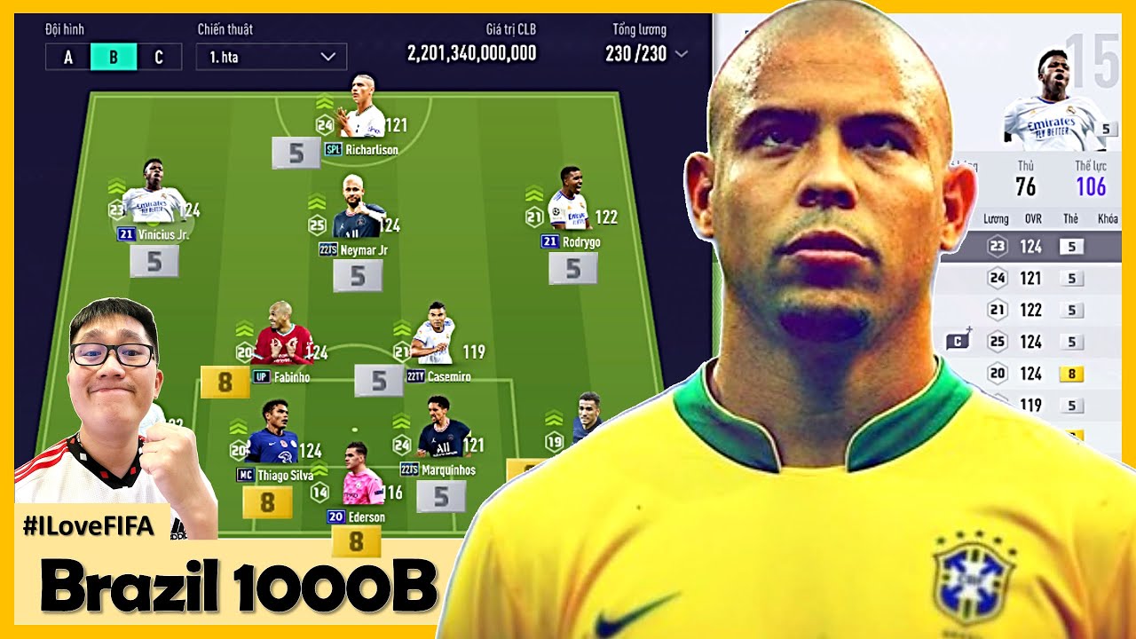 1000 Tỷ Ra Đi I Love Xây Dựng Đội Hình BRAZIL WC2022 Kẹp Ronaldo De Lima LN +5 | PHẦN 2: TRẢI NGHIỆM