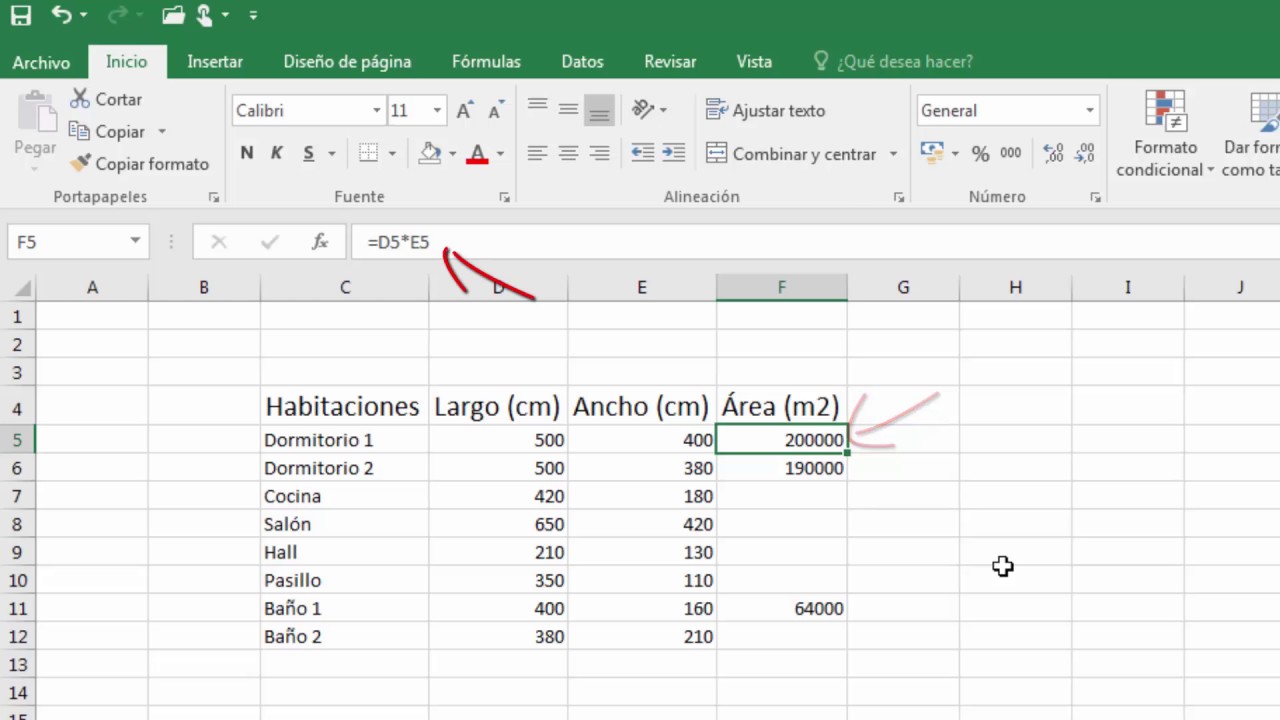 Multiplicar celdas en excel