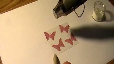 Heat embossing on Vellum